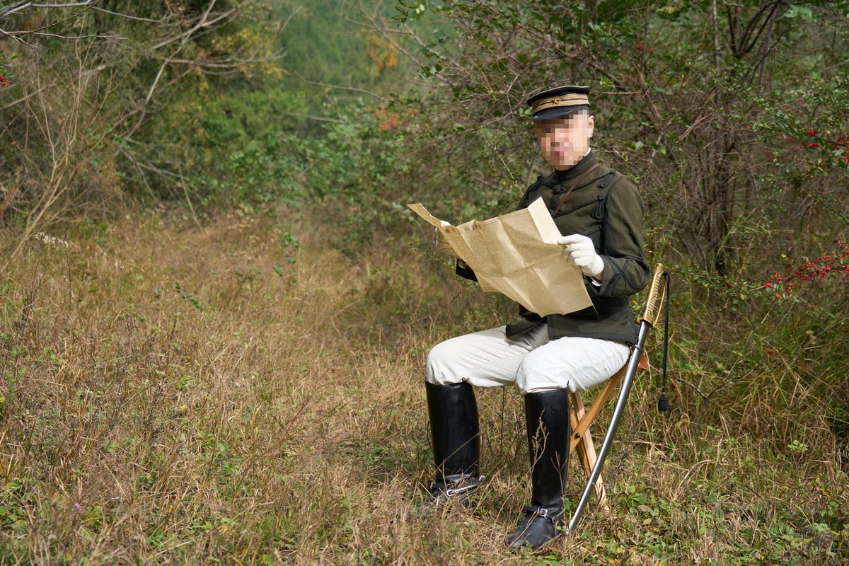 ly202010's tweet image. #明治軍服 #WWI #肋骨服 明治33年制式陸軍将校 （33年型軍衣、33年型夏袴 Service tunic and summer trousers model 1900）