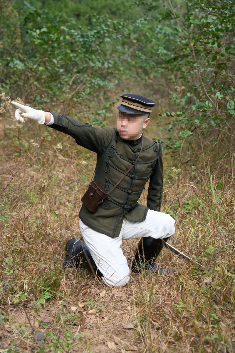 ly202010's tweet image. #明治軍服 #WWI #肋骨服 明治33年制式陸軍将校 （33年型軍衣、33年型夏袴 Service tunic and summer trousers model 1900）