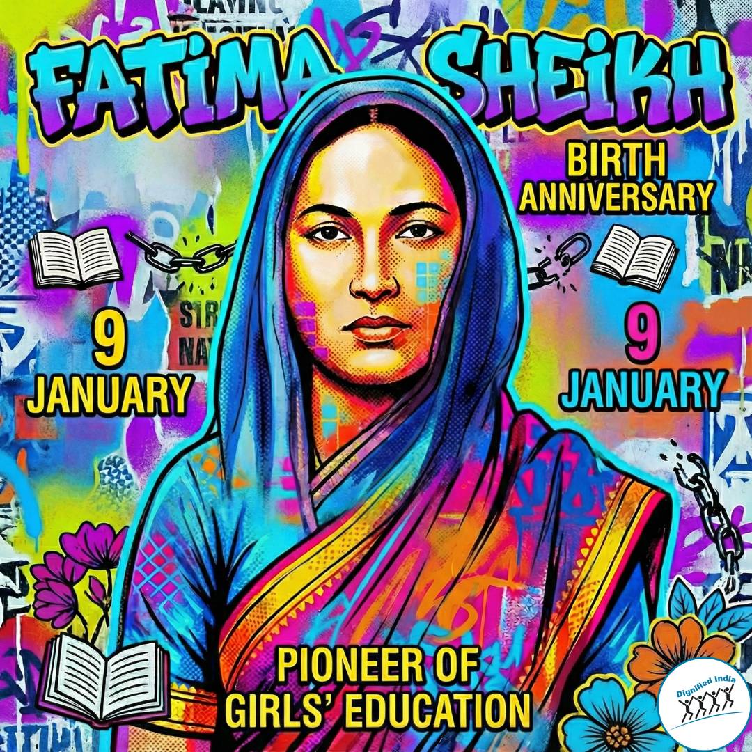 Education found a home with Fatima Sheikh. Her name was erased, not her impact.
Remembering Fatima Sheikh on her birth anniversary.
#FatimaSheikh #SavitribaiPhule