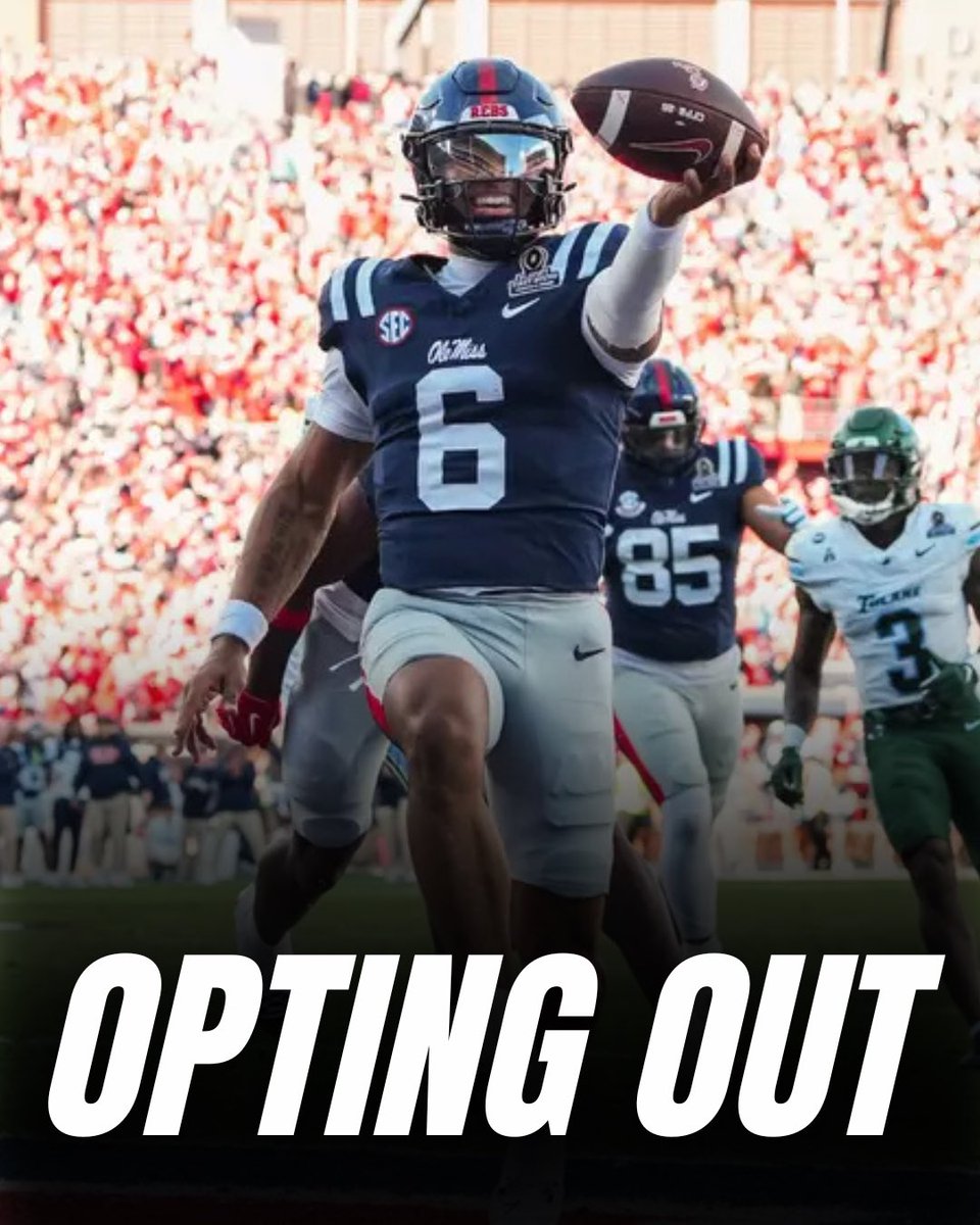 HailStateStool's tweet image. BREAKING: Ole Miss is opting out of the remainder of the College Football Playoffs