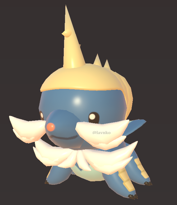 modelling a pokemon everyday - day 66 samurott https://t.co/ftEv9gfn8c