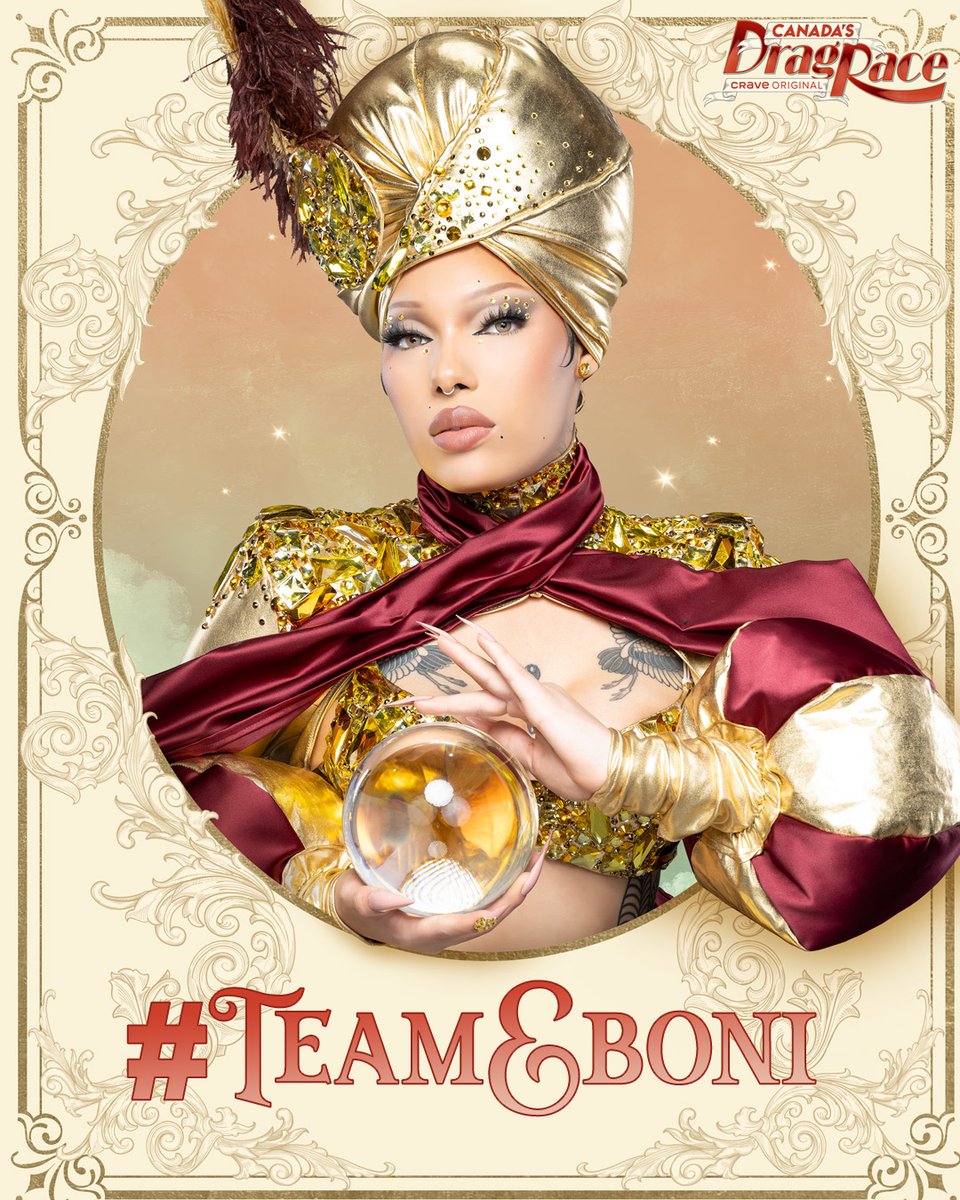 canadasdragrace's tweet image. Do you want to see @ebonithequeen take the crown? 👑  

Use #TeamEboni to show your support. 💖 

#CanadasDragRace