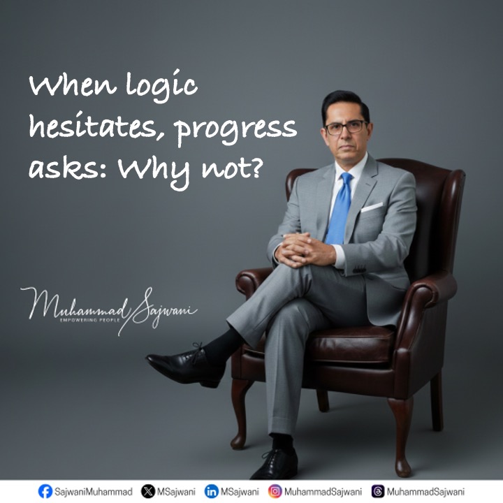 msajwani's tweet photo. The mindset that refuses to be limited by fear or convention. Logic often pauses at risk, precedent, or comfort,
#WhyNotMindset #LeadershipShift #BoldDecisions #ExecutiveThinking #StrategicLeadership
#MuhammadSajwani
#EvolveHR
#EmpowerPeople
#BusinessEnablers https://t.co/5ceswcY6zD