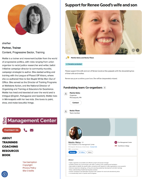 <a href="/TaraBull/">TaraBull</a> Its a money making scheme that goes to an NGO.  Probably raising money to fund the next protest.  

Company Profile Link/Linkedin
managementcenter.org
linkedin.com/company/the-ma…

<a href="/elonmusk/">Elon Musk</a> <a href="/WhiteHouse/">The White House</a> <a href="/FBIDirectorKash/">FBI Director Kash Patel</a> <a href="/realDonaldTrump/">Donald J. Trump</a> <a href="/JDVance/">JD Vance</a>