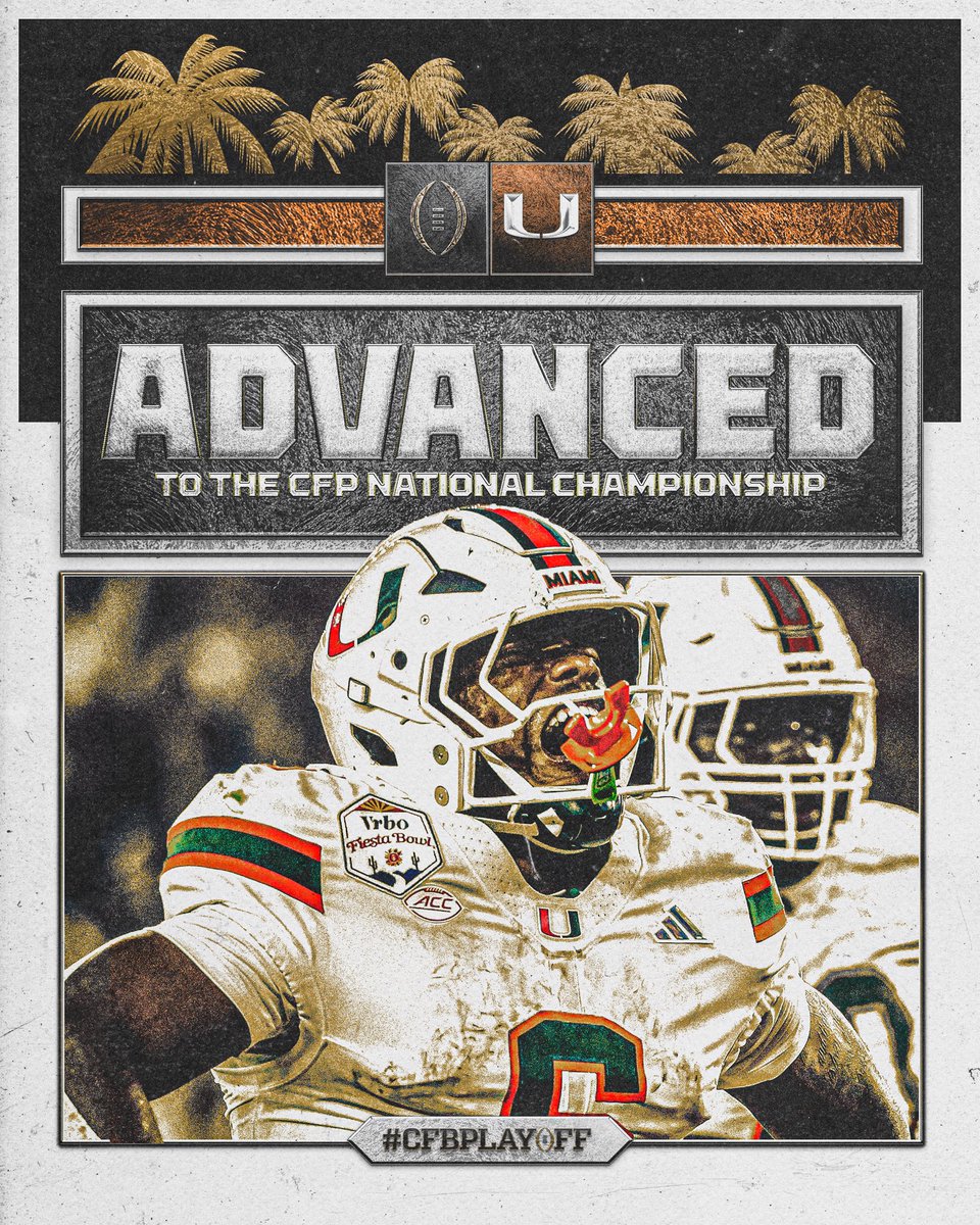 CFBPlayoff's tweet image. THE 🙌 IS GOING TO THE CFP NATIONAL CHAMPIONSHIP‼️🔥

#CFBPlayoff