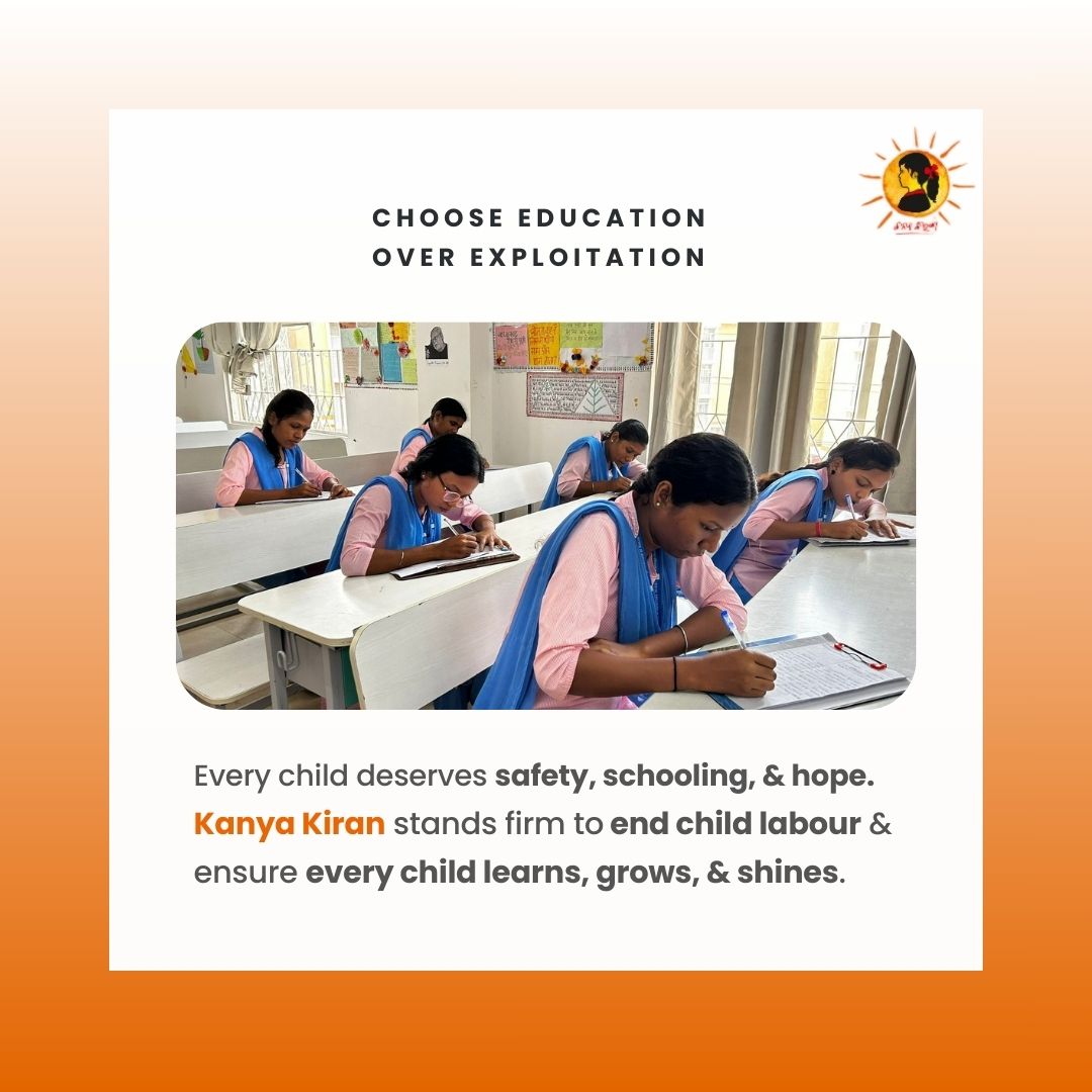 Kanya_Kiran's tweet photo. Every child deserves safety, schooling, &amp; hope.
#KanyaKiran stands firm to end child labour &amp; ensure every child learns, grows, &amp; shines.
.
.
.
.
#EducateToEmpower #EducateHer https://t.co/QEhlrtCjpY