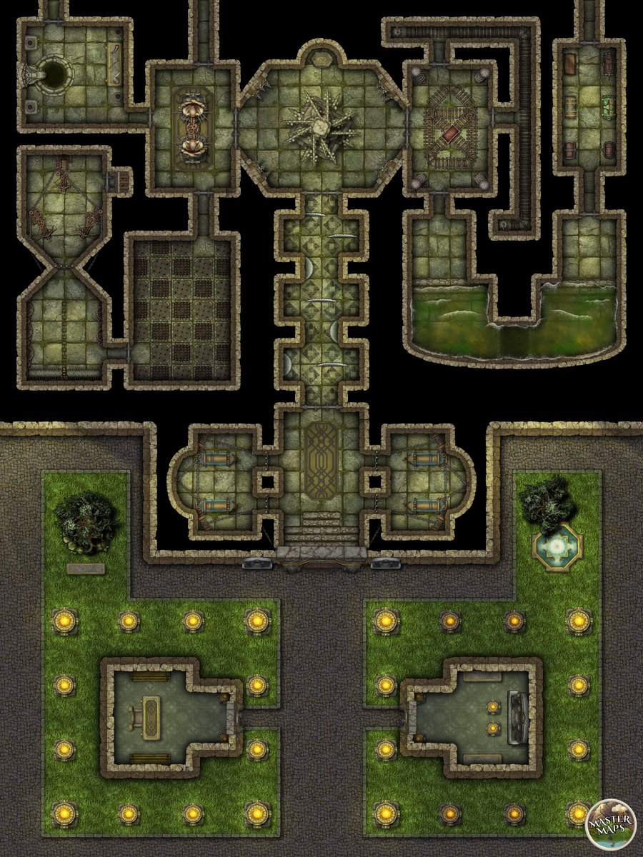 master_maps's tweet image. "Ah, we have to take a test? Like for adventurers??" Gauntlet 1 [30x40] #dnd #dndmaps #ttrpgmaps #tabletoprpg #battlemap patreon.com/posts/147283643