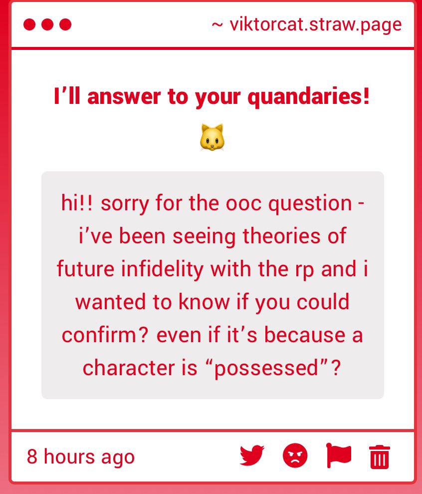 kittyviktor_'s tweet image. //Sorry to go ooc, but we have gotten quite a few messages about this.

We will not spoil anything, but we will remind our audience that werewolves mate for life, no matter the circumstance or influence they are under.