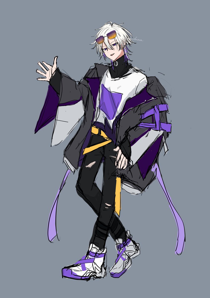 sousakudanon's tweet photo. @VS_highschool 
#バサスク_入学準備
キャラ練り中！
一応ヒーローの生徒です https://t.co/eB32Fi66o0