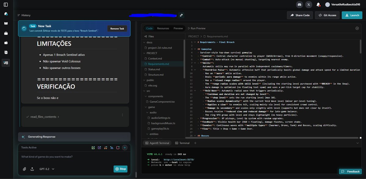 seguindo firme para terminar meu joguinho kkkk
<a href="/Verse_Eight/">Verse 8 | Why Code, Just Verse 8</a>