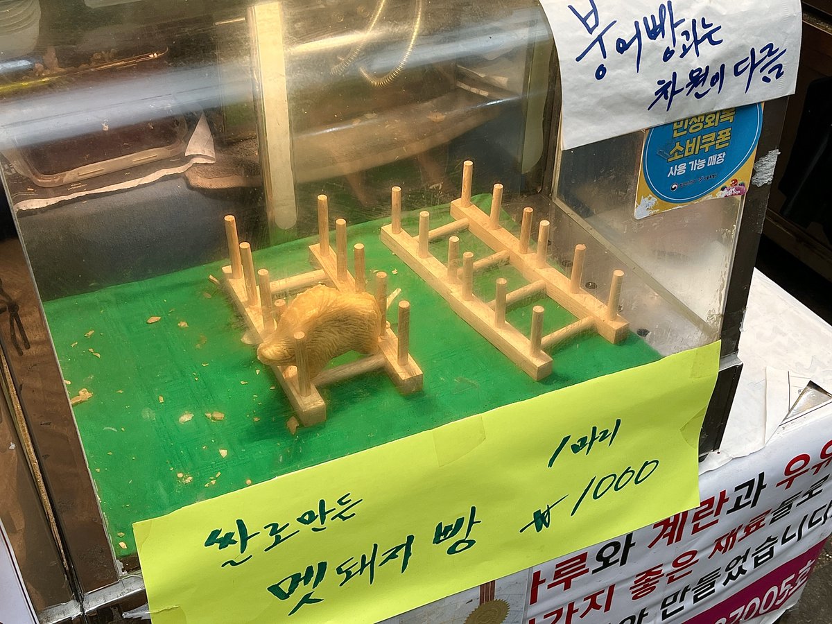 붕어빵과는 차원이 다른 쌀로 만든 멧돼지빵🐗
진짜 두툼하고 우와왕먹게됨 기대안햇는데 붕어빵한봉지보다만족스러움 호두씹히는게너무조아..