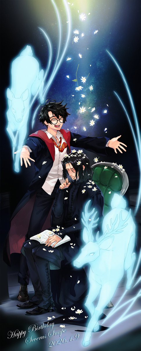 Nnnnn_0N's tweet image. 🌼✨
#HappyBirthdaySeverusSnape 
#harrypotter #severussnape