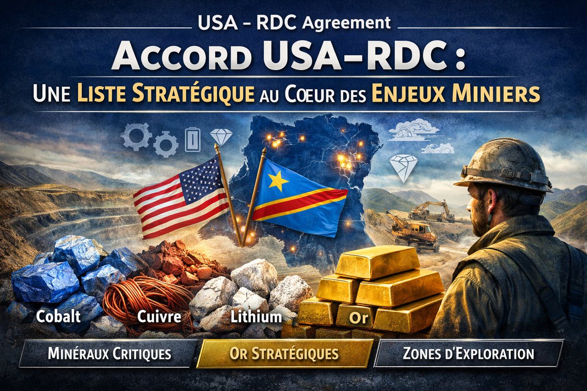 KiengeKki's tweet image. Accord USA–RDC🇺🇸🇨🇩 : une liste stratégique très attendue au cœur des enjeux miniers mondiaux d'ici le mois de mars. 
Kiki #Kienge

La Rd Congo doit publié la liste stratégique des minerais et zones d’exploitation appelée à intégrer la Strategic Asset Reserve (réserve d’actifs…