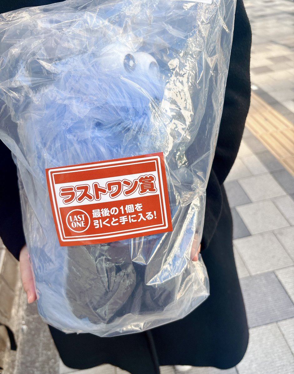 奇跡おきた！

仕事終わりで近くのセブンに寄ったらスンスンの一番くじまだあった☺️
しかもマネージャーさんがたまたままさかのラスワンを引いてでっかいスンスンをゲットし、明日誕生日だからとプレゼントしてくれました😳😳✨✨

すごいー😂😂😂嬉しいー！！！！