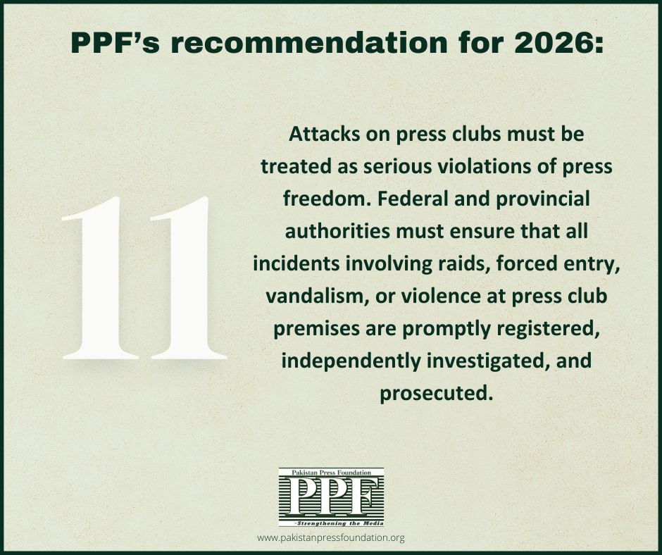 In what has now appeared to become an unfortunate tactic are attempts to undermine the sanctity of physical spaces, including press clubs. 
Read:  pakistanpressfoundation.org/ppf-calls-for-…