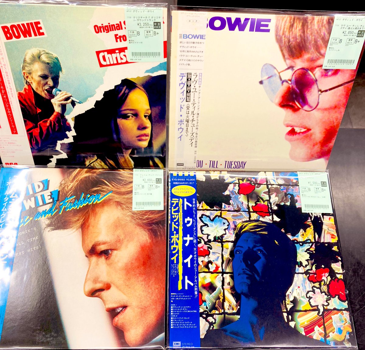 中古レコード新入荷】 #デヴィッド・ボウイ のレコードがまとまって
