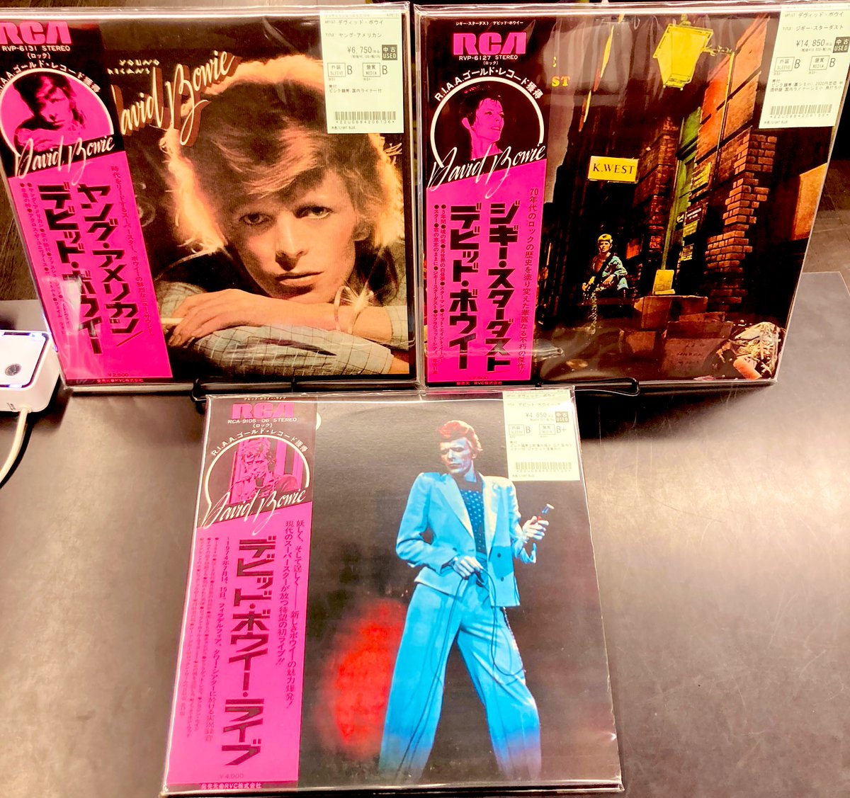 中古レコード新入荷】 #デヴィッド・ボウイ のレコードがまとまって