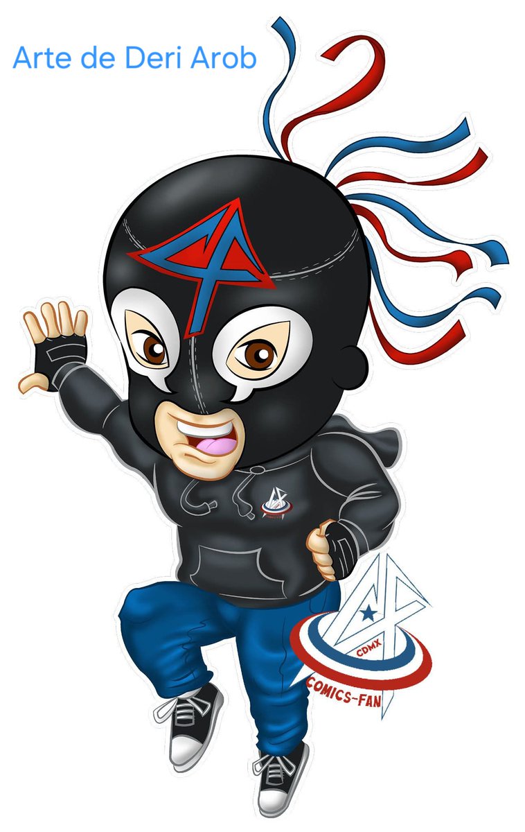 ComicsFanCdMx's tweet image. ¡Llegó "Fancito"! Un gran fan de los #Comics y mascota oficial de Comics-Fan! CdMx 🙂  
Nuevamente agradezco al talentoso Deri Arob de Inteligencia Creativa y @CodiceComics por este genial trabajo ¡No duden en contactarlo si requieren desde diseños hasta comisiones artísticas!