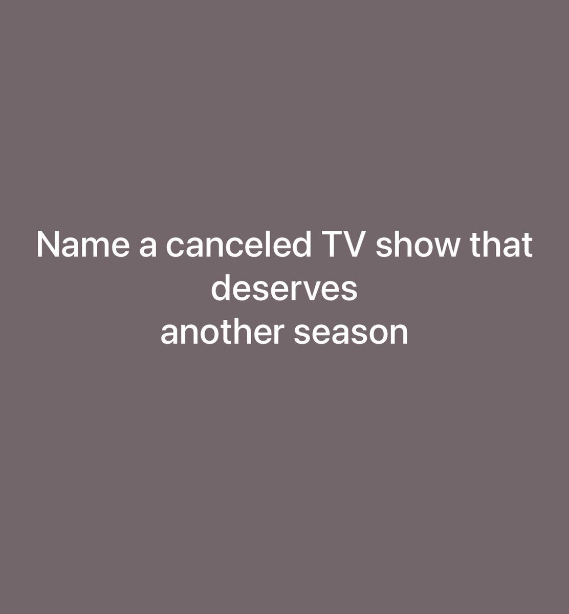 What show is it?
Let’s have it