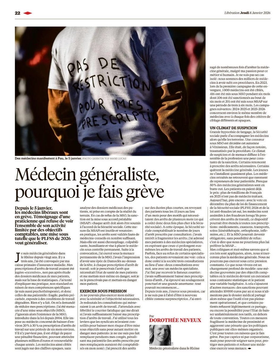 Article indispensable pour comprendre pourquoi la #GreveMedecins protège les patients et lutte contre une médecine enfermée sous des objectifs comptables qui font la chasse aux patients 
#SansNous pour en savoir plus et soutenir vos médecins : jesoutiensmasante.fr