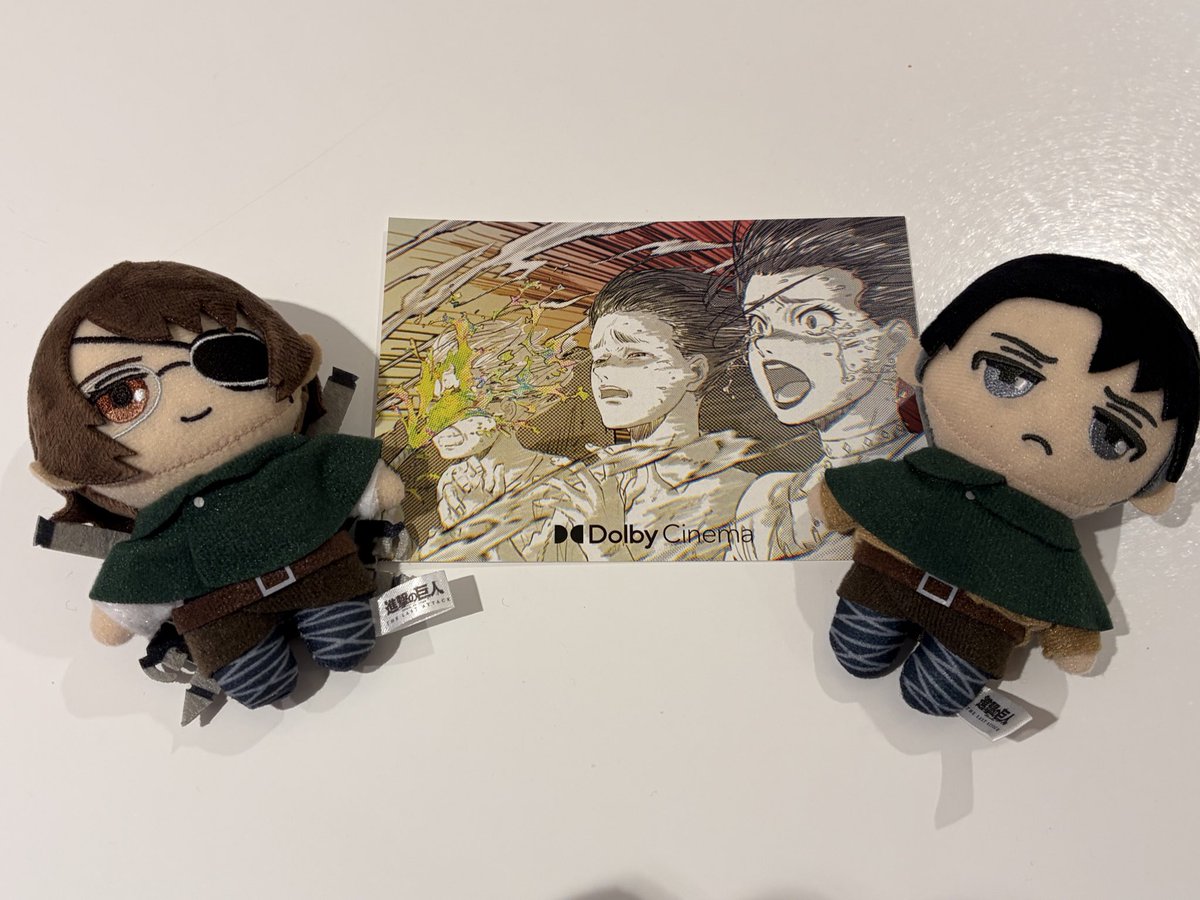 再び、心臓を捧げてきました🧣🕊️
目がパンパン😭
再上映、本当にありがとうございます！！！
 #進撃の巨人