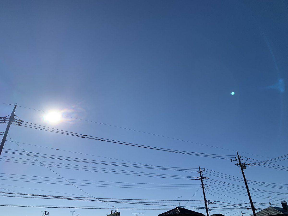 朝　水道や車が凍っても
陽が照ればすぐ溶けるから
ありがたい✨😆

午後からもご安全に🍀
#イマソラ