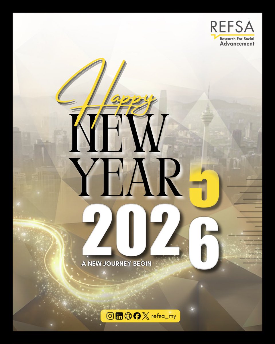 inforefsa's tweet photo. A new year, a changing world.

REFSA looks forward to another year of engaging discussions, critical perspectives, and to contributing to a better Malaysia.

Happy New Year 2026. 🌍✨
#REFSA https://t.co/KHDyUkyGDz