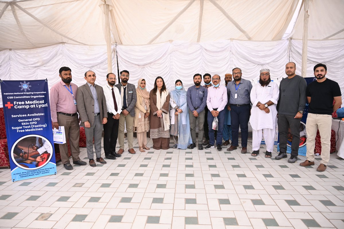 𝐏𝐍𝐒𝐂 𝐇𝐎𝐒𝐓𝐒 𝐌𝐄𝐃𝐈𝐂𝐀𝐋 𝐂𝐀𝐌𝐏 𝐈𝐍 𝐋𝐘𝐀𝐑𝐈, 𝐊𝐀𝐑𝐀𝐂𝐇𝐈

Karachi, January 7, 2026 – The Pakistan National Shipping Corporation (PNSC) successfully organized a free medical camp at Government Girls Secondary School, Lyari, as part of its ongoing commitment to