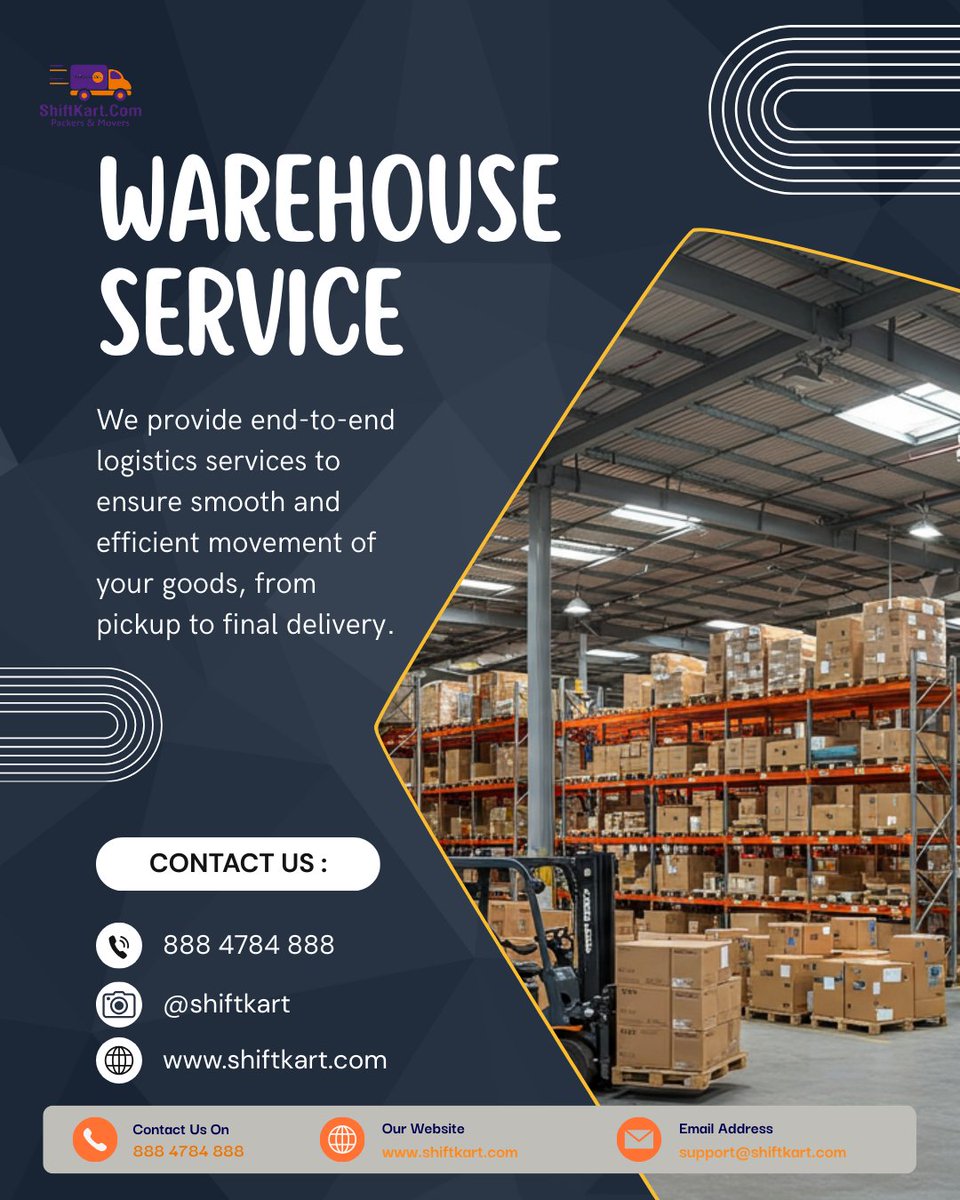 ShiftKart's tweet image. Running out of space? 📉

Scaling your business shouldn't mean cluttering your office or home. 

Contact us:☎️ 888 4784 888 📧 support@shiftkart.com 🌐 shiftkart.com

#StorageSolutions #PackersAndMovers #LogisticsManagement #WarehouseService #StartupSupport