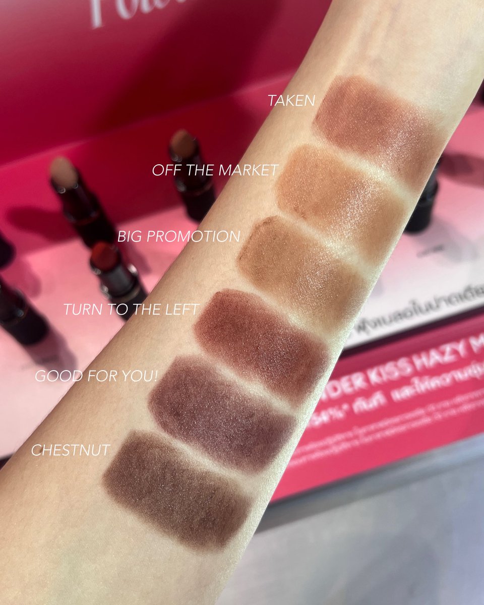 แล้วโทนน้ำตาลสวยมากมีให้เลือกเยอะสุด ตั้งแต่นู้ดน้ำตาลไปยันน้ำตาลเข้มสะใจจ ใครอยากได้ลิปสีน้ำตาลสวยๆไปแมคจ๊ะ