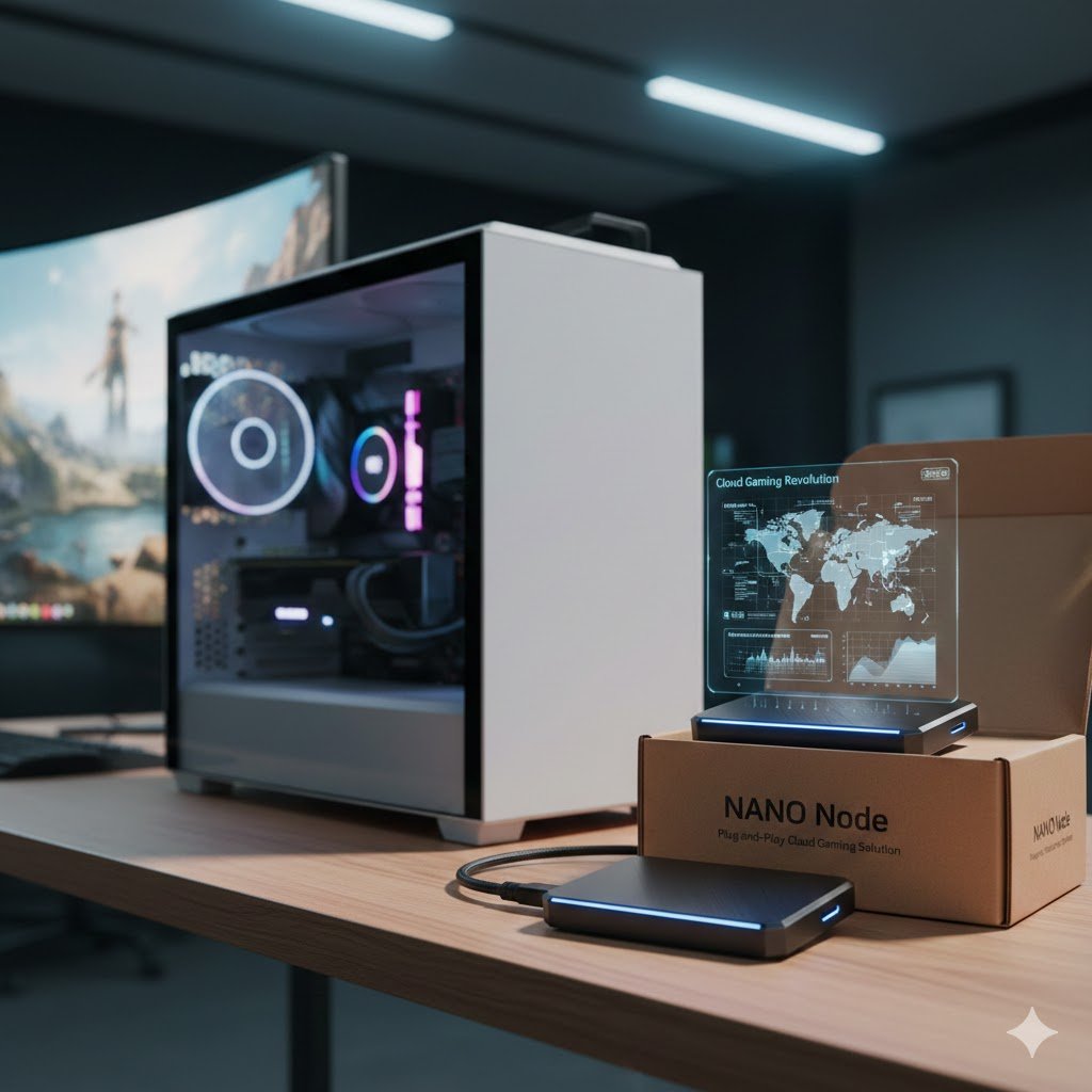 The NANO Node: Meet the hardware prototype that’s changing the game. A plug-and-play SSD solution that turns your home rig into a professional cloud gaming node. 🔌📦 <a href="/YOM_Official/">YOM</a>