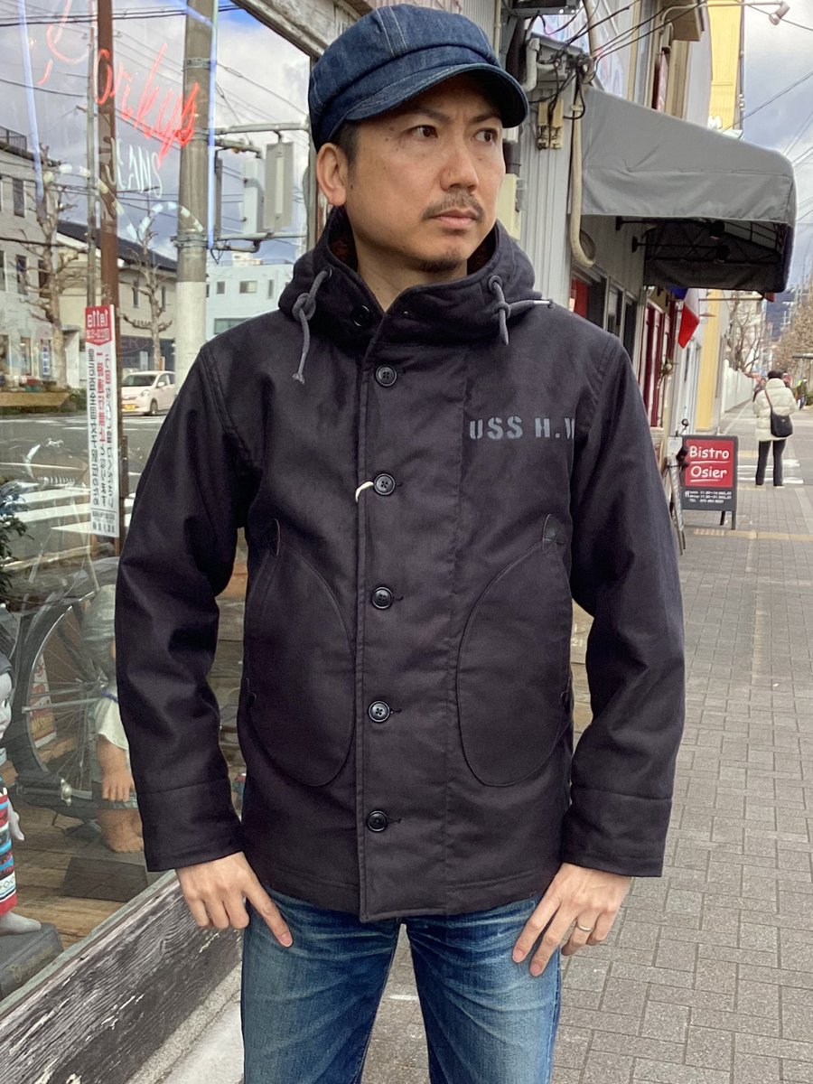 porkys_jeans's tweet photo. 入荷情報!
Colimbo「Observer Parka “Nameless Naval Personnel”」¥91300
Deck Black
#porkys #ポーキーズ
#kyoto #京都
#アメカジ #円町
#入荷情報
#colimbo #コリンボ
#deckjacket #デッキジャケット https://t.co/5itCF21PVh