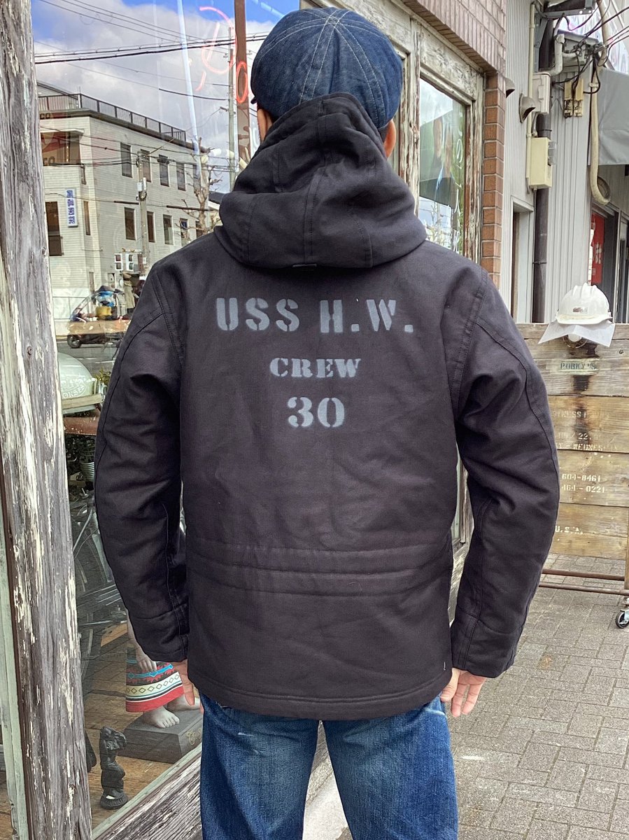 porkys_jeans's tweet photo. 入荷情報!
Colimbo「Observer Parka “Nameless Naval Personnel”」¥91300
Deck Black
#porkys #ポーキーズ
#kyoto #京都
#アメカジ #円町
#入荷情報
#colimbo #コリンボ
#deckjacket #デッキジャケット https://t.co/5itCF21PVh