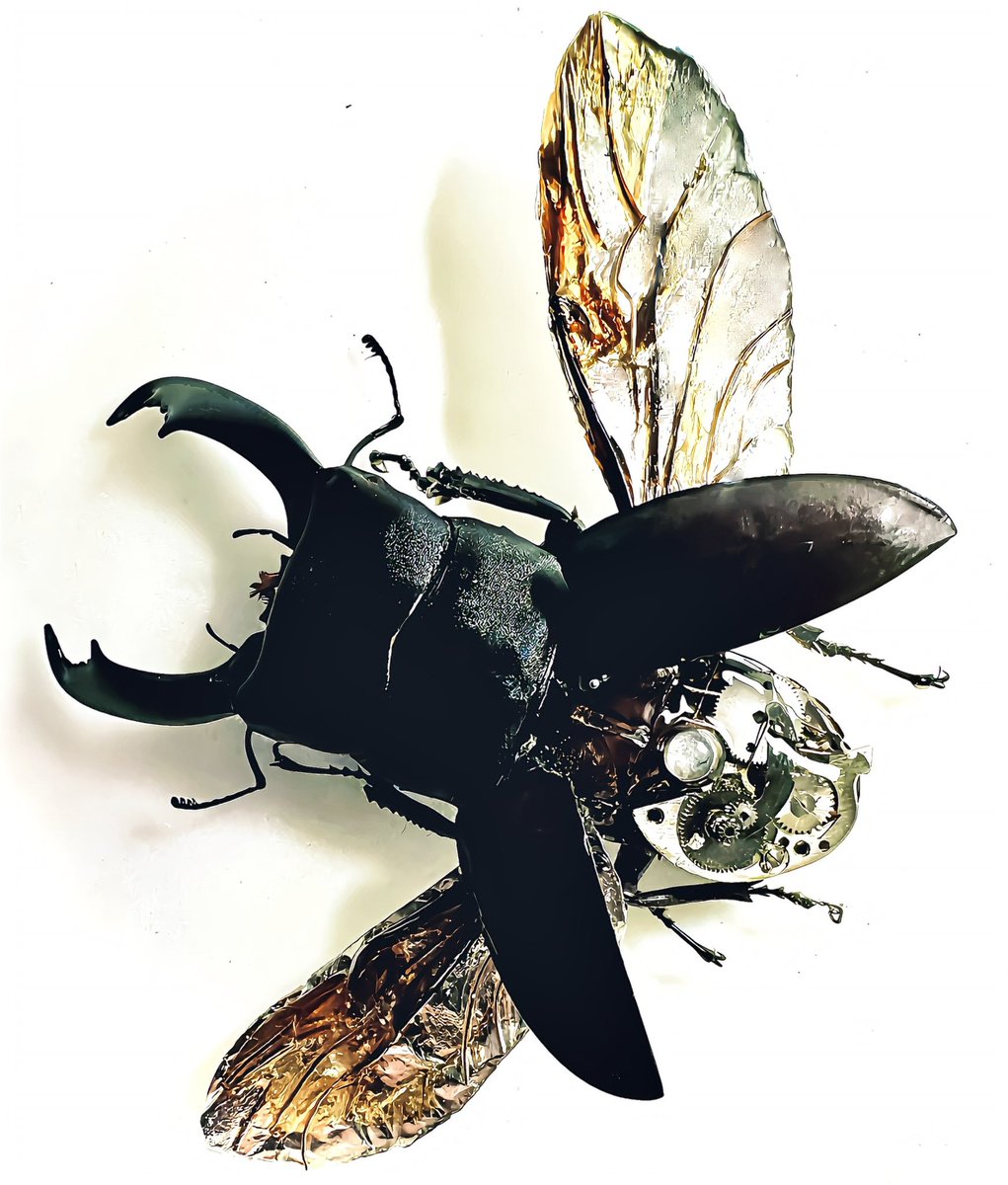 ★昆虫標本★【サスオガセギス 】 我こそは変態だと思う作品を晒そうぜ 「機械仕掛けの昆虫標本」 欠損