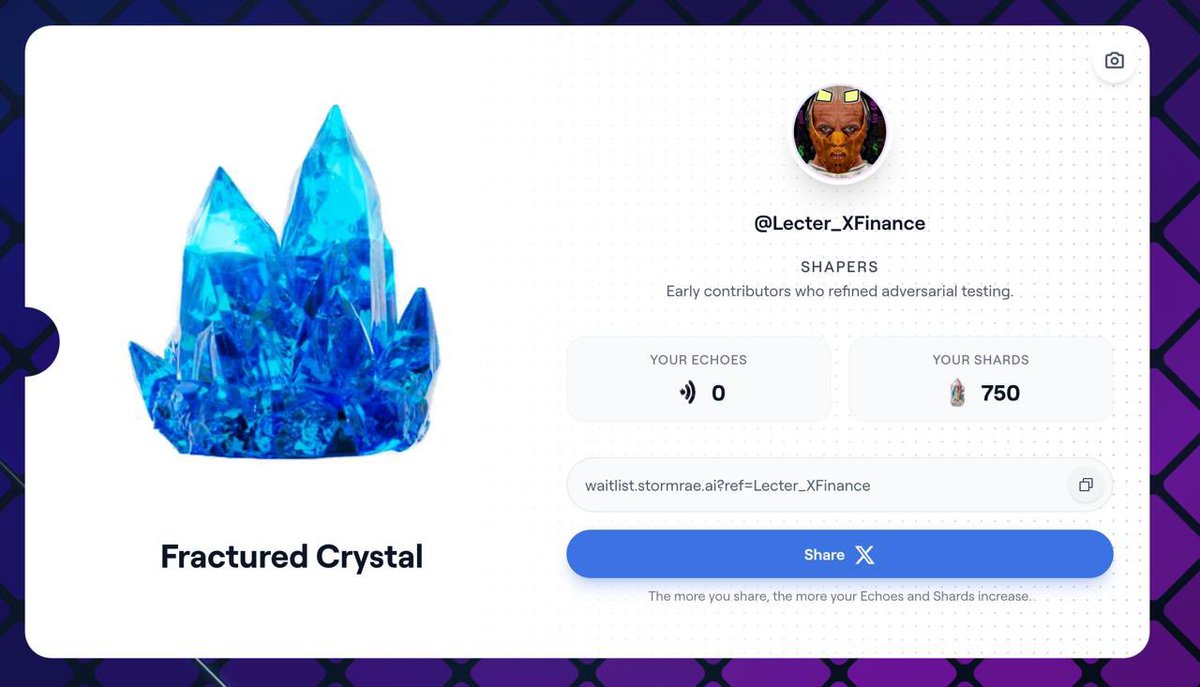 🔥 Join tiếp kèo này anh em <a href="/stormrae_ai/">Stormrae</a> được nhiều ict và kol to follow

Thấy nhiều alpha nên chắc ổn làm tạm này

Truy cập : waitlist.stormrae.ai/?ref=Lecter_XF…

🔹 Kết nối ví solana

🔹 Kết nối X

🔹 Share link ref dưới ra ae 

✅ Làm sớm ko dự án bóp đêm qua mình share