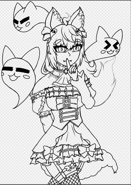 a decir verdad me esta gustando como esta quedando el dibujo para el concurso de dibujo de Pooky, veamos si no se arruina con el coloreado, solo queda confiar en el proceso

#digitalart #drawing