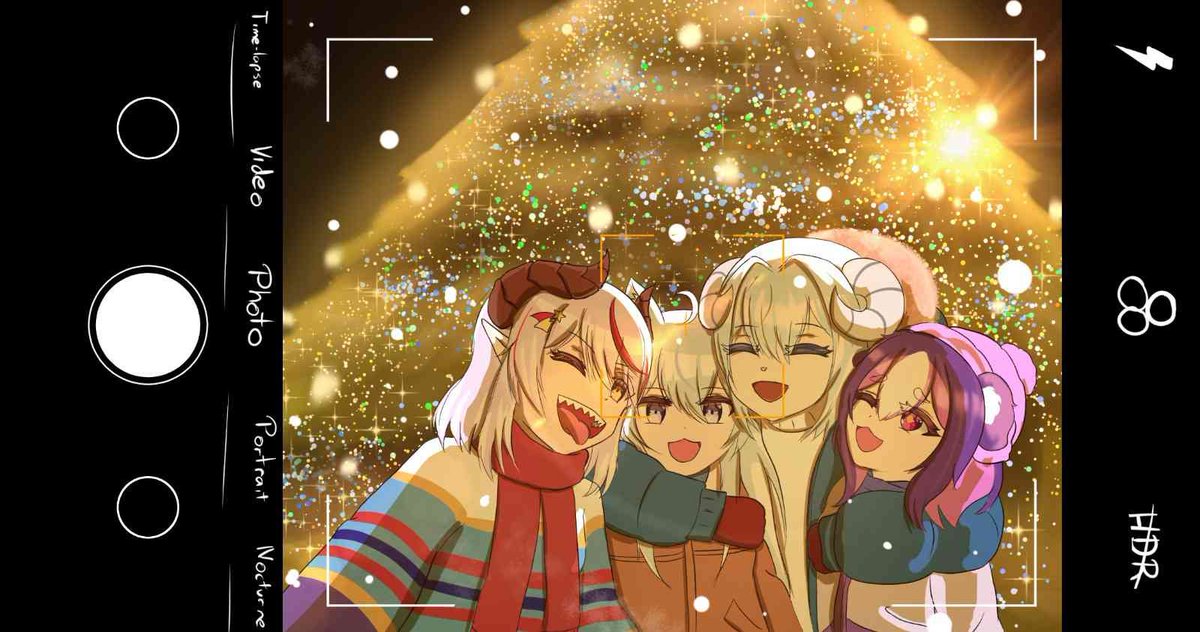 🥉Y en el tercer puesto con 25 votos... un triple empate!!!

Empezando con <a href="/DavidElKrack1/">DavidElKrack⚔️📜| COMISSIONS OPEN</a> con una selfie mega tierna. 

#MerryPromiseArt