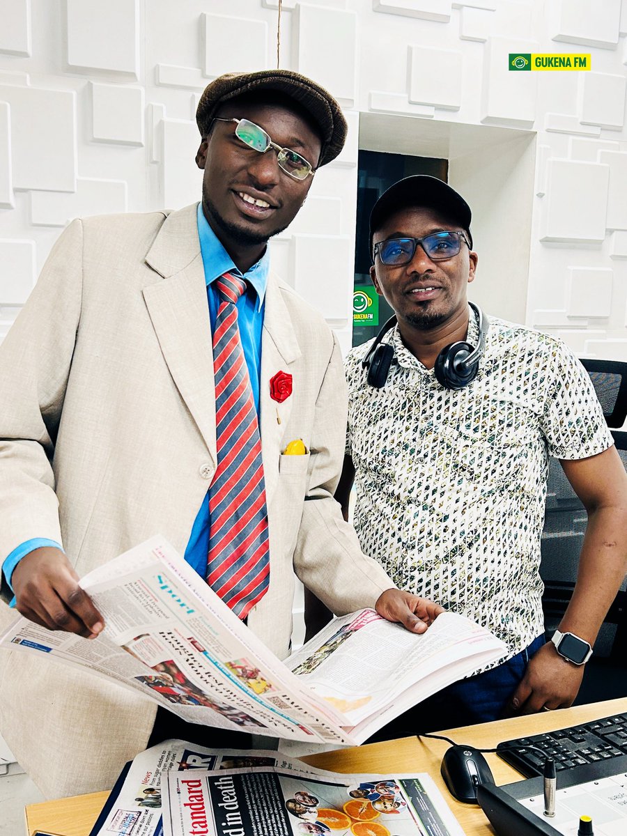 GukenaFMKenya's tweet image. Gukena Ruciini #MembersDay Edition!
Good morning na Karibu Sanaa thiini wa Gukena Ruciini na #RaphaelnaMorey.
Wiku wiku?
#Gukenaruciini