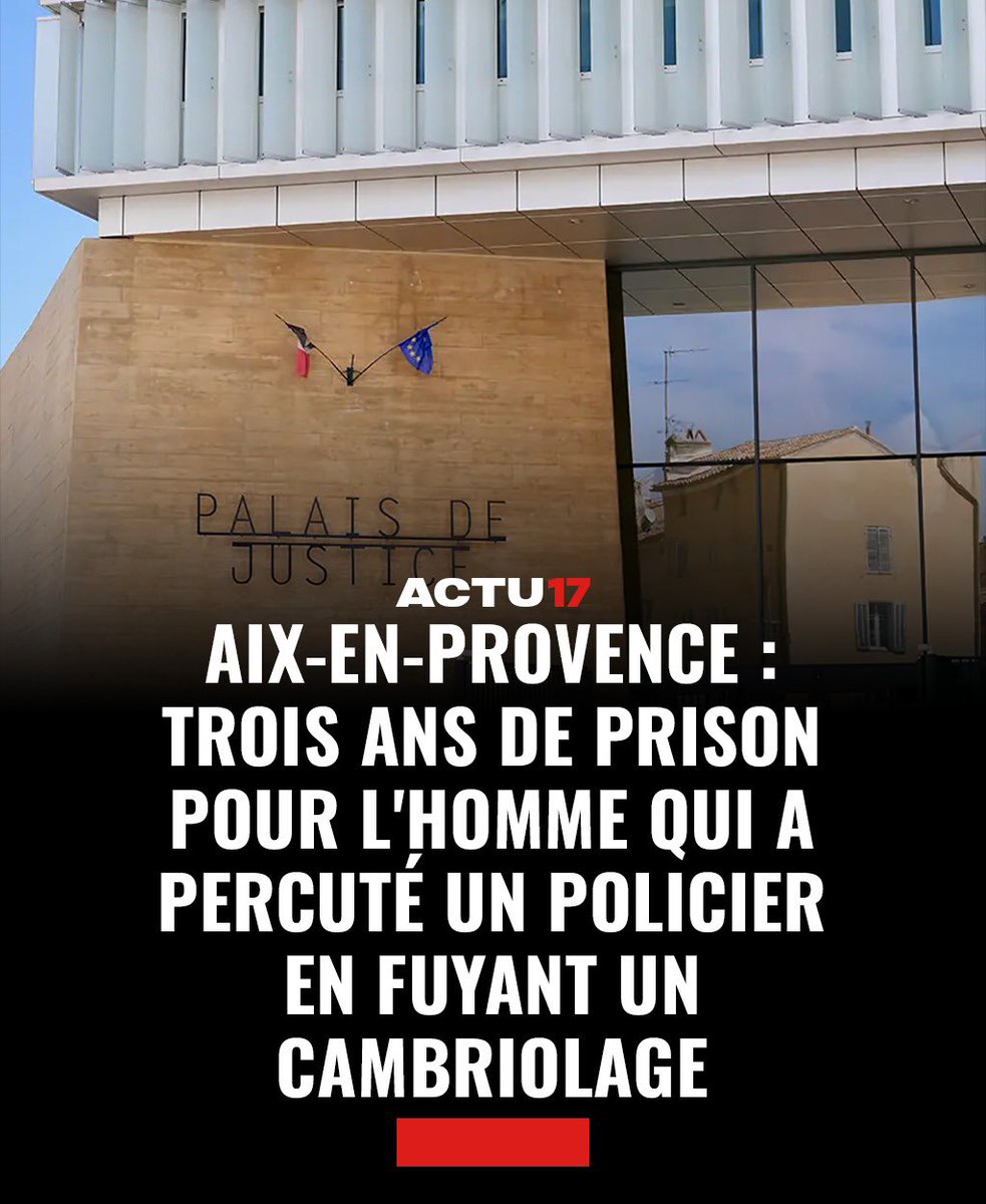 Poursuivi pour tentative de meurtre sur policier, il est finalement condamné à 3 ans ferme pour violences avec arme.

C’est vrai que foncer sur un flic pour le percuter, ce n’est pas pour le tuer 🤡.

Dans 1 an 1/2, cet OQTF Algérien sera libre sans être interdit de France à vie.