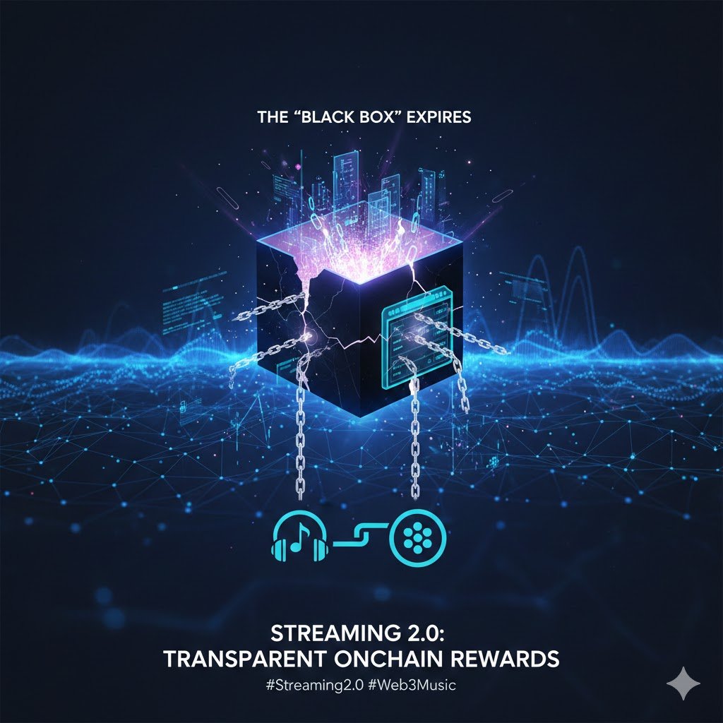 The "black box" era of streaming is reaching its expiration date. Streaming 2.0 isn’t just about better audio quality; it’s about transparent, onchain rewards that finally align the interests of creators and listeners. 🎧⛓️ #Streaming2.0 #Web3Music <a href="/_technotainment/">Technotainment</a>