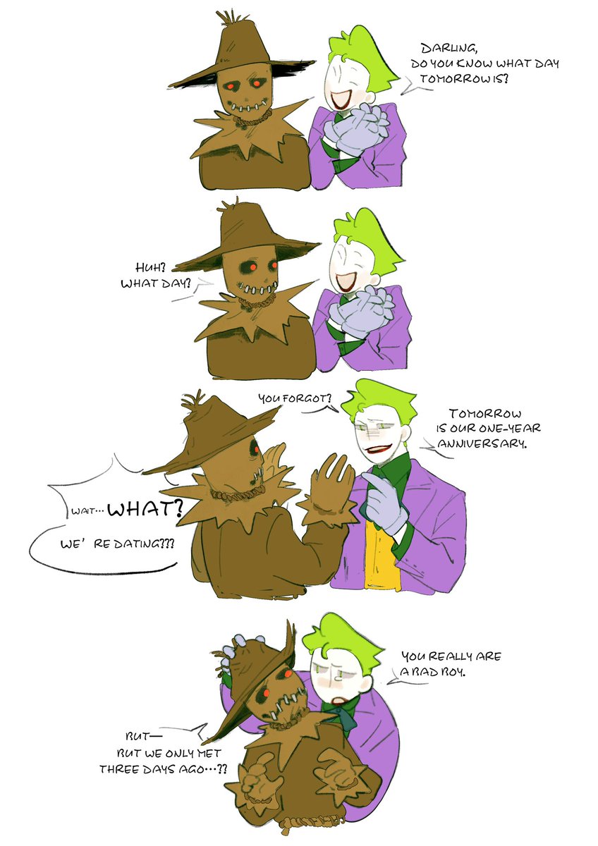 HappyPoker_CL's tweet image. #joker #Scarecrow #Jokecrow
☝🏻😼