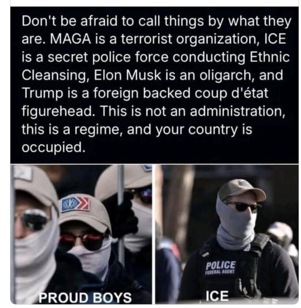 deb37044994's tweet image. I do declare the Proud Boys are here! #ICE is Trumps American Gestapo (kkk) Fascism and corruption at its finest! Sorry folks but ignoring it is what some of the Germans did...the world is watching! #ReneeNicoleGood  #TrumpisaNationalDisgrace &amp;amp; a international disgrace!