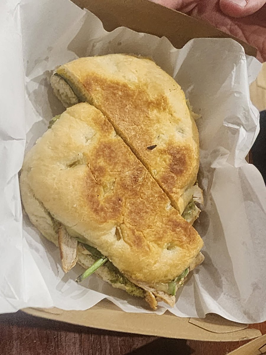 Working late , so a couple of nice sandwiches for the staff #dinnertime