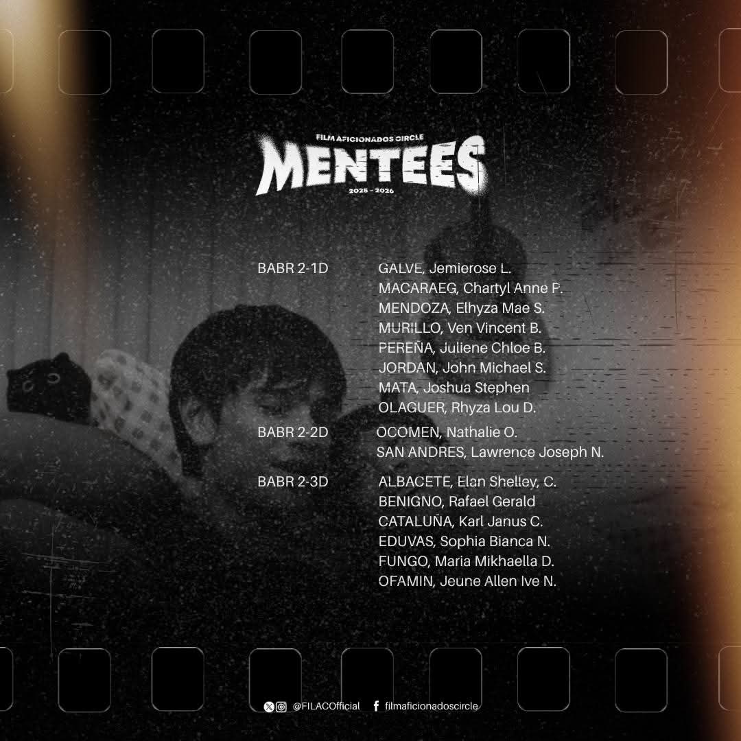 FILACOfficial's tweet photo. Shadows fall and the lights draw focus on FilAC's new monochrome stars! ⭐

Your odyssey as emerging filmmakers is about to take off—get ready to shine as you step into the spotlight of a reel world. 

Patuloy na ilalathala, pelikulang mapagpalaya! 🎬

#FilACInGrandeur https://t.co/iHfqFL29Ny