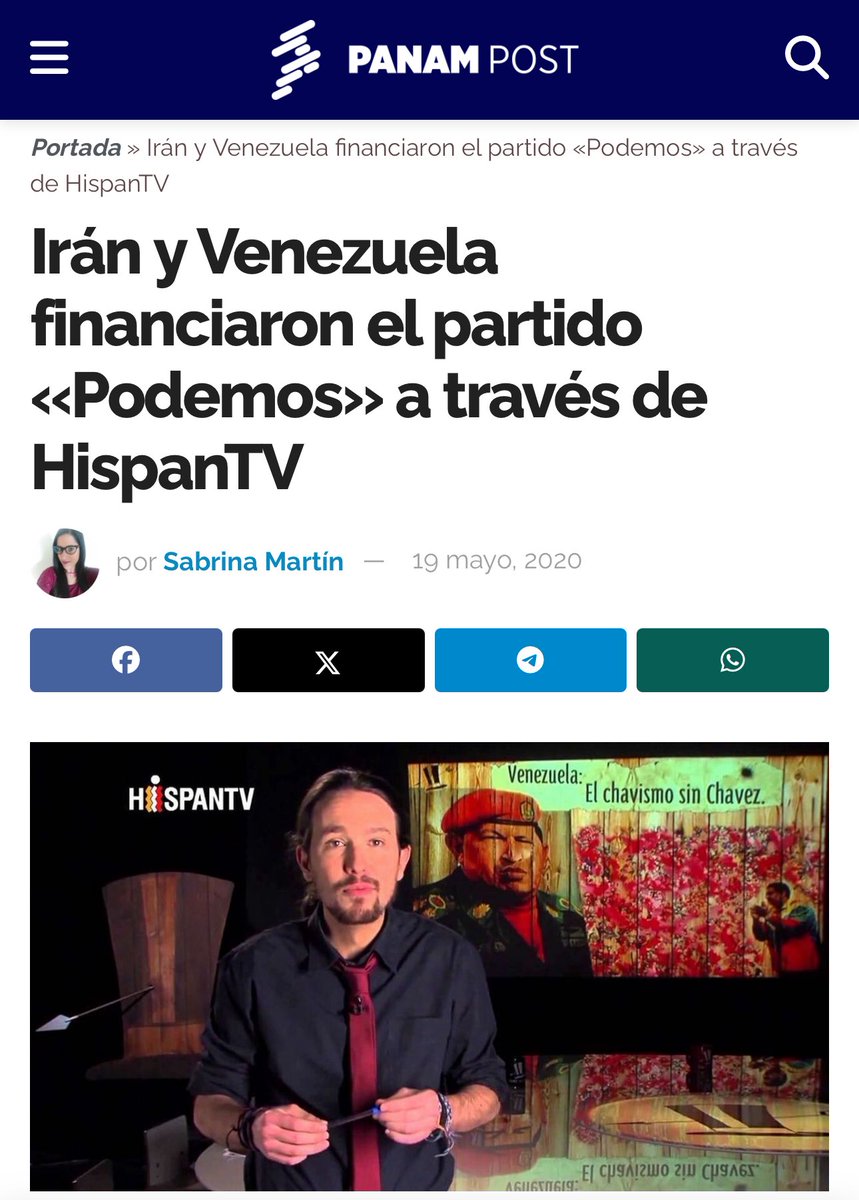 Supongo que es fácil entender por qué defienden a Maduro y callan por Irán