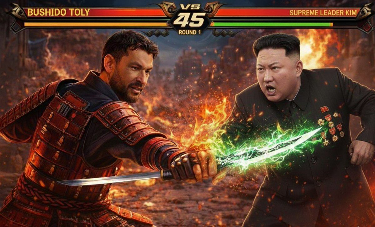 <a href="/toly/">toly 🇺🇸</a> 
Kim next?👀