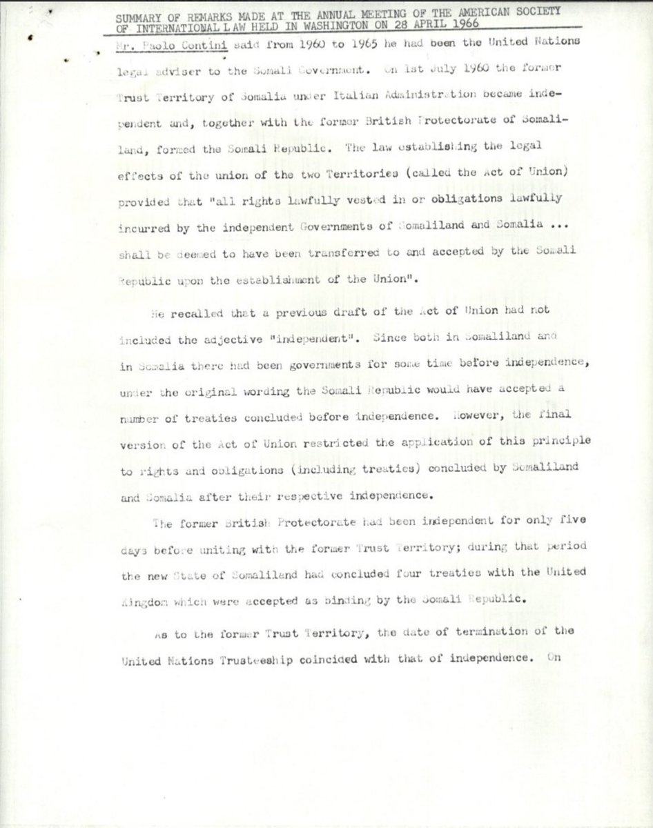 westtoeastt's tweet image. The “UN seat” belongs to the Republic of Somalia (the former UN trust territory) that applied to join the UN in July 1960—prior to any paperwork showing that a new entity had been created as a successor state to the independent Republic of Somalia and the independent State of…