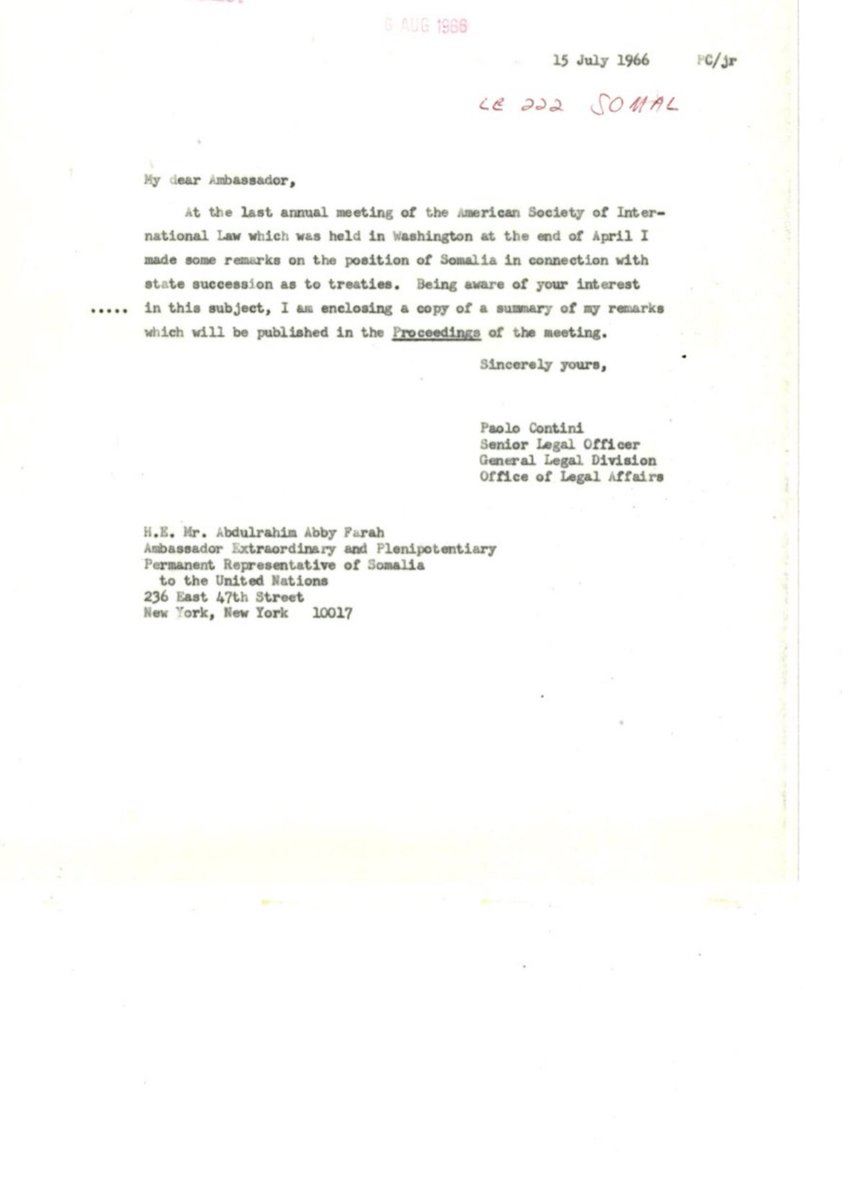 westtoeastt's tweet image. The “UN seat” belongs to the Republic of Somalia (the former UN trust territory) that applied to join the UN in July 1960—prior to any paperwork showing that a new entity had been created as a successor state to the independent Republic of Somalia and the independent State of…