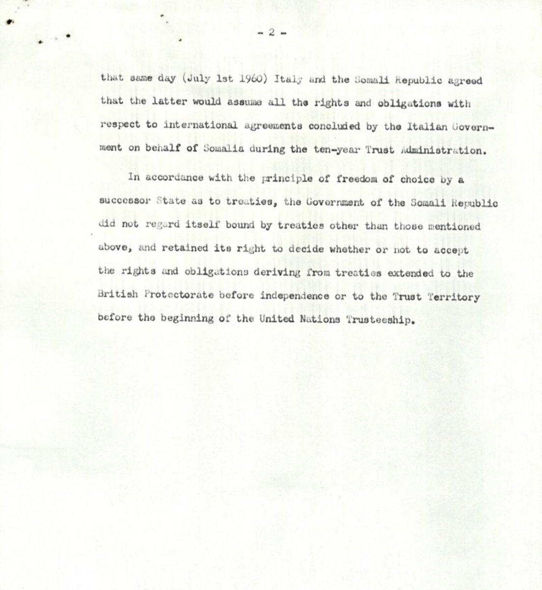 westtoeastt's tweet image. The “UN seat” belongs to the Republic of Somalia (the former UN trust territory) that applied to join the UN in July 1960—prior to any paperwork showing that a new entity had been created as a successor state to the independent Republic of Somalia and the independent State of…