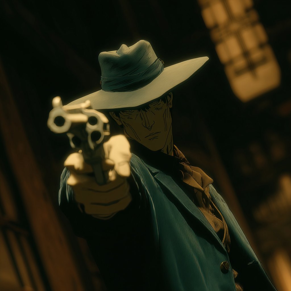 Dark seinen anime style